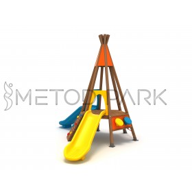 37 A Indian Themed Wooden Playground